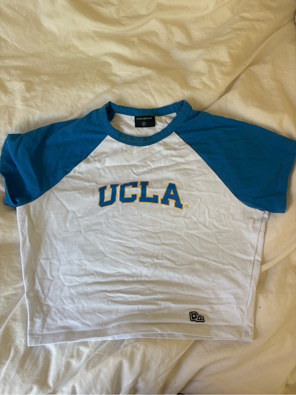UCLA Hype and Vice Tee in White and UCLA Blue